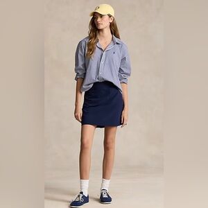 Ralph Lauren RLX 17" Performance Pleated Skort $138 Refined Navy Size M